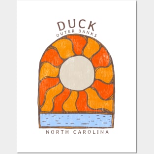 Duck, NC Summertime Vacationing Burning Sun Posters and Art
